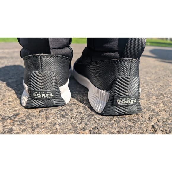 Sorel Womens Out N About Puffy Weather Mid Snow Boot  Sz 6.5Waterproof Black - Picture 3 of 9